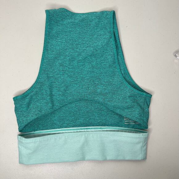 Outdoor Voices Tri-Tone Slash Back Crop Sports Bra Size Small - Picture 3 of 7